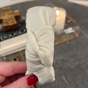 White Satin Lele Headband